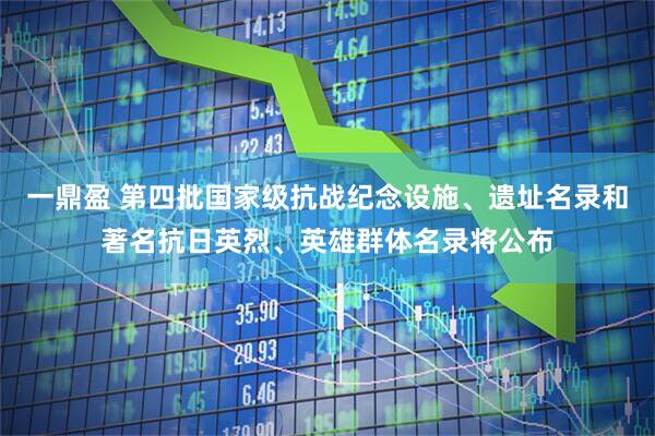 一鼎盈 第四批国家级抗战纪念设施、遗址名录和著名抗日英烈、英雄群体名录将公布