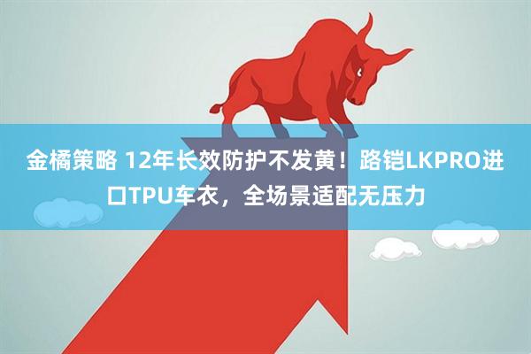 金橘策略 12年长效防护不发黄!路铠LKPRO进口TPU车衣,全场景适配无压力